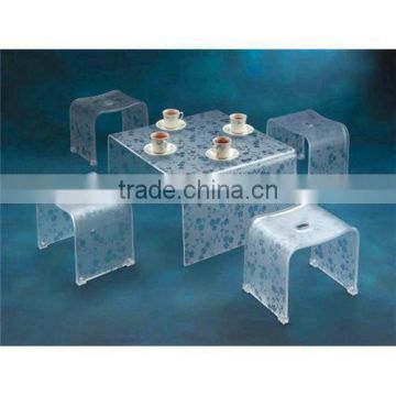 High end transparent acrylic tea table,can be customized