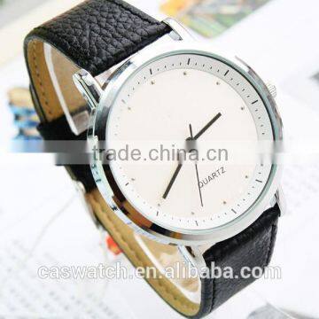 Wholesale quartz watches man genuine leather watch