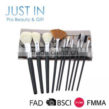 10Pcs/Set Black Handle Big Makeup Brush Set