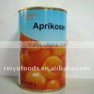 canned halves apricot in syrup