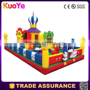 high quality 0.55mm PVC tarpaulin inflatable fun city,inflatable amusement park