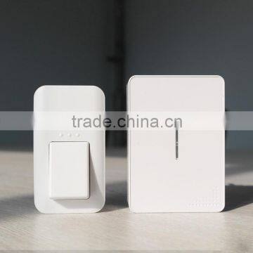 manufacturer supply wireless doorbell with 2 receiver and no battery waterproof doorbells Plug in Qingdao of E2