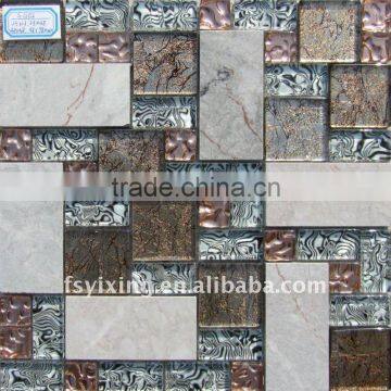 multi sizes marble mosaic tile for glass stone glass tile wall tile decoration