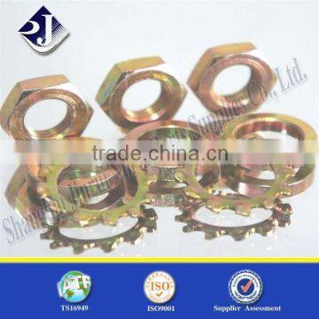 Nut With Washer Plated Yellow Zinc photo-6