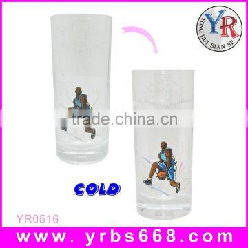 Your Own Design Glassware Color Changing Glass Tumbler Business Gift