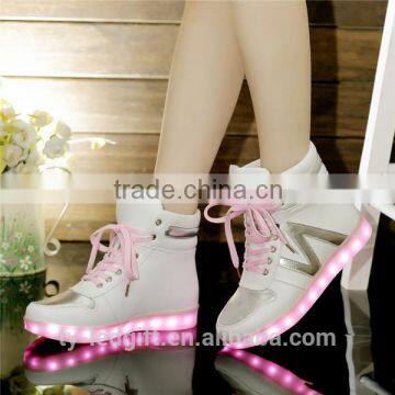 waterproof adult colorful led shoes strip flashing led shoes