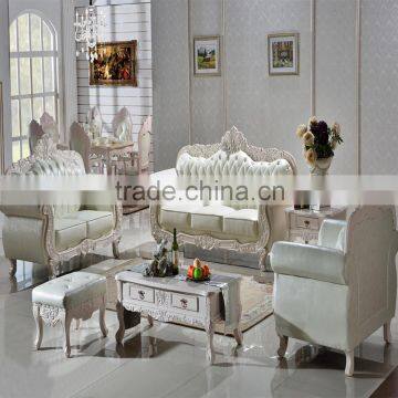 European Style Real Cow Leather Lazy Sofa Furniture for Living Room Use photo-2