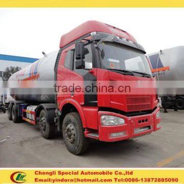 High quality low price faw 8x4 35cubic meters liquid gas tank truck