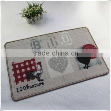 Indoor PVC foam printed decorative floor mat door mats and rugs