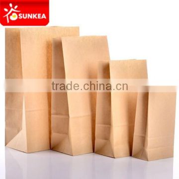 Brown kraft paper packaging bag