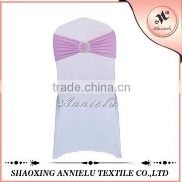 Fancy cheap standard size wholesale spandex chair sash