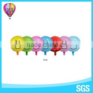 2016 new design for boy and girl helium balloon with smile face for party needs and wedding favors