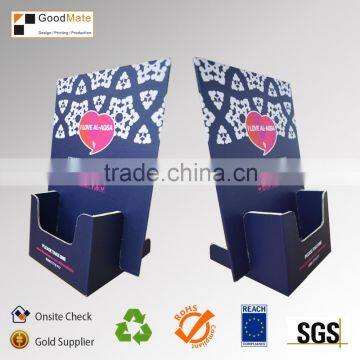 high quality color printed cardboard flyer stand