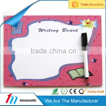 magnetic writing/drawing board sheet with pen for kids education toy