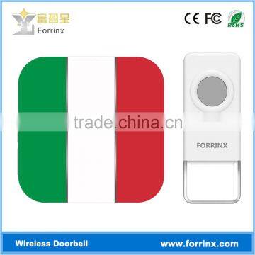 Smart Home Flag Printing Battery Operated Doorbell Wireless