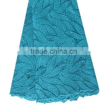 High quality latest chemical lace embroidery fabric/wholesale african cord lace for bridal dress