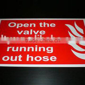 200x150mm pvc fire extinguisher sign sticker (M-CS089)