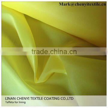 High quality 100 polyester taffeta lining