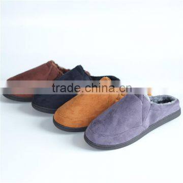 Preimum quality side seam man microsuede indoor slipper