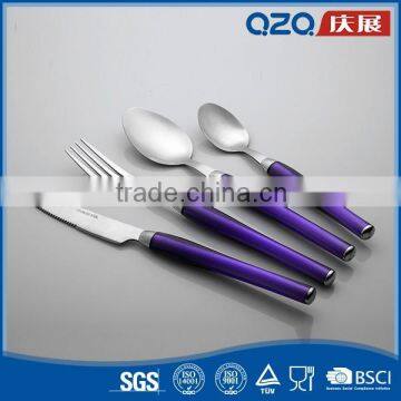 T109 top quality durable construction cutlery set with plastic handle