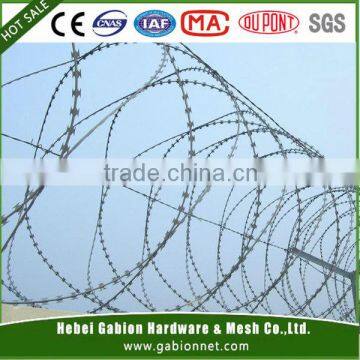 concertina razor barbed wire with pallet /razor wire factory