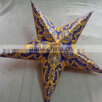 new glitter printed paper star lamps ganesh