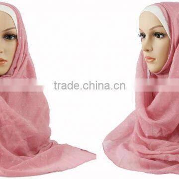 Fashion glittery abaya hijab Muslim scarf