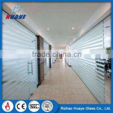 China Manufacturer low price decorative interior frosted glass door