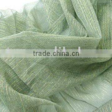 Organza with lines curtain fabric