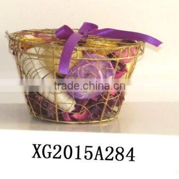 Flower basket shaped iron Sachet