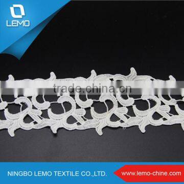 White Flower Design Chemical Lace for Dress