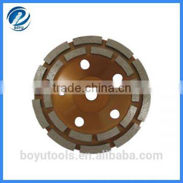 industry quality diamond double row cup wheel