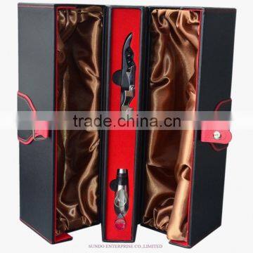 high quality leather wine glass gift box wholesale