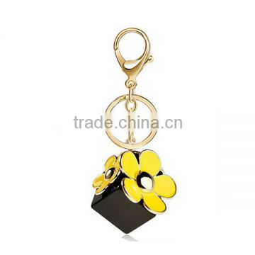 KYD 2014 new product black and yellow ladys gift key chain