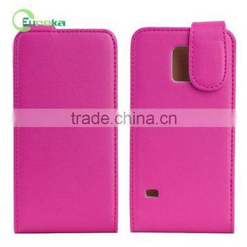 2014 hot sell wholesales flip down with sleep function leather cases for galaxy S5 mimi