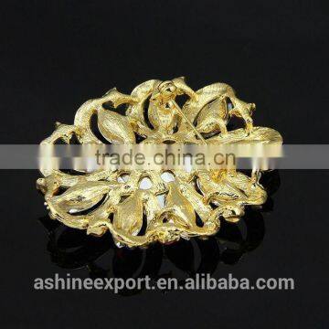 Hot Sale Noble Marquise Bulk Crystal Sunflower Rhinestone Brooch/handmade Rhinestone Brooch photo-4