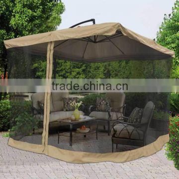 2015 New Design Cantileve Umbrella With Mosquito Netting