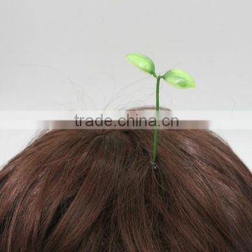 2015 New fashion creative design cute girls hair accessories DIY bean sprout kids hair clip TD49