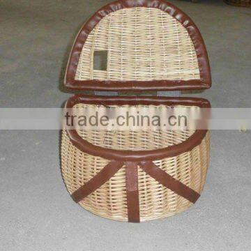 wicker fishing creel basket willow fishing basket