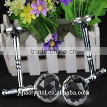 New design silver or gold color best seller factory directly sale cheap price crystal curtain pole