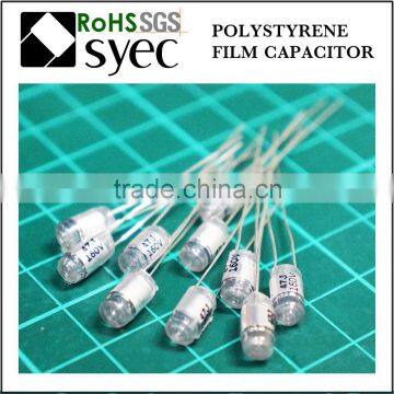 Tight Tolerances Radial Lead 421J 50V Polystyrene Film Capacitor