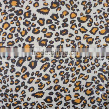 290T poly leopard Grain printed taffeta fabric