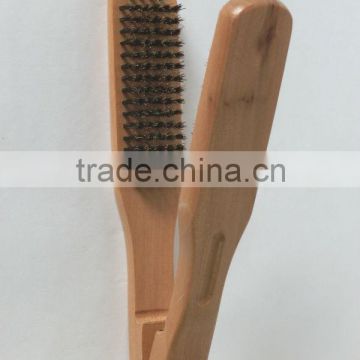 boar bristle wooden straightening hair brush