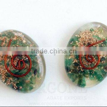 Green Jade Orgone Energy Oval | Orgone Oval India | Wholesale Orgone Product