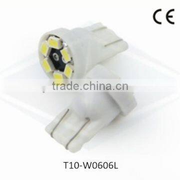 6 pcs 3020 194 smd car led lamp t10 w5w led bulbs