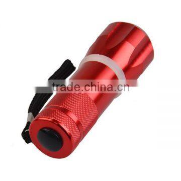 Promotioanl Gift Aluminum Alloy 9 Blub Flashlight Led Torch photo-3