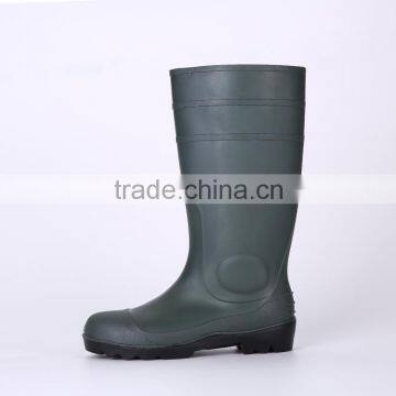 Cheap Simple Style Safety PVC Rain Shoes With Steel Toe, Industrial Safety Boots photo-4