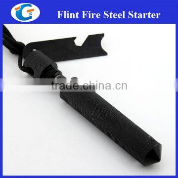 huge ferro rod cool fire starters with screwed flint & glass breaker