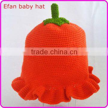 Cute decorative crochet baby hat handmade crochet pumpkin hat for girls boys