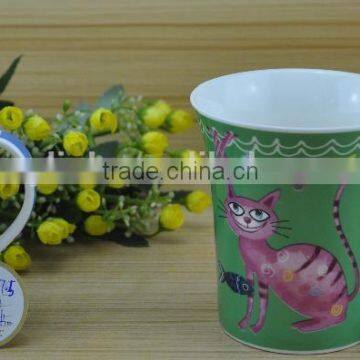 14OZ kitty cat fully decal printed ceramic mug, shiny surface new bone china coffee cup, KL5001-10705